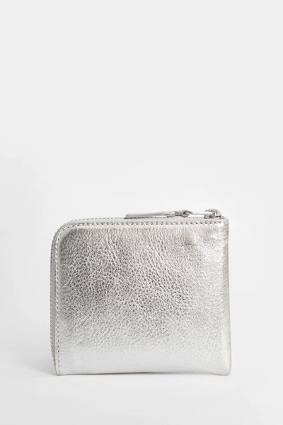 Comme Des Garçons Unisex Silver Wallets & Cardholders In Silver