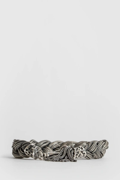 Shop Emanuele Bicocchi Unisex Silver Bracelets