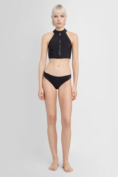 Givenchy Black Zippered Front Bikini In Black