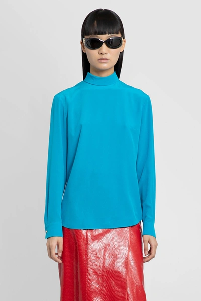 Shop Gucci Woman Blue Tops