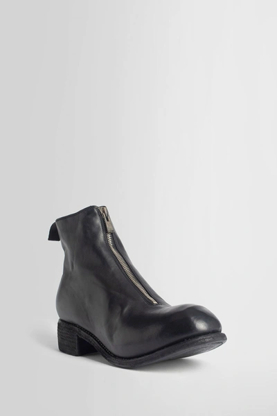 Guidi Soft Horse Full Grain Front Zip Boots In Black