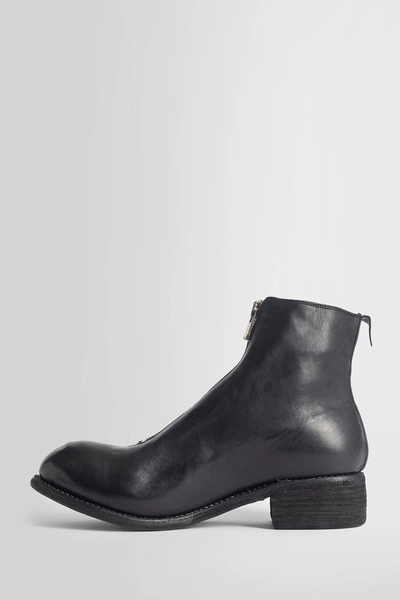 Guidi Soft Horse Full Grain Front Zip Boots In Black