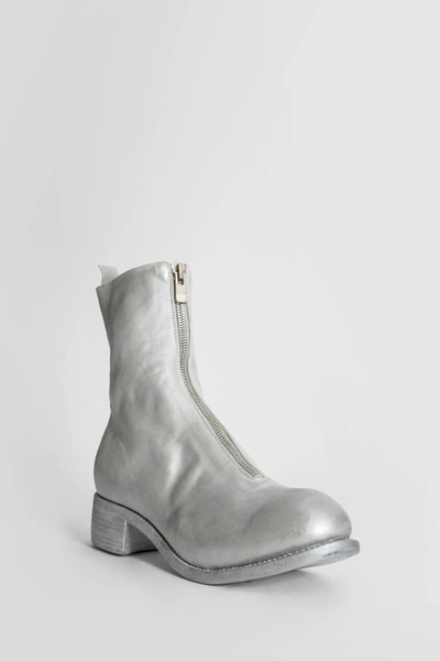 Shop Guidi Man Silver Boots