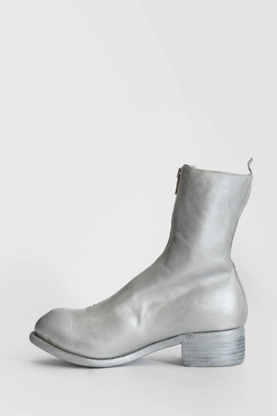 Shop Guidi Man Silver Boots