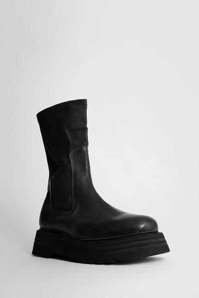Guidi Slip-on Chunky Boots In Black
