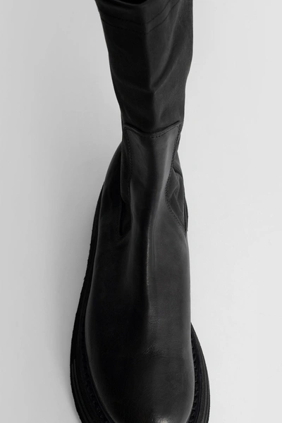 Guidi Slip-on Chunky Boots In Black