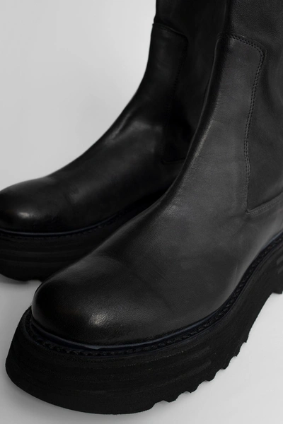 Guidi Slip-on Chunky Boots In Black