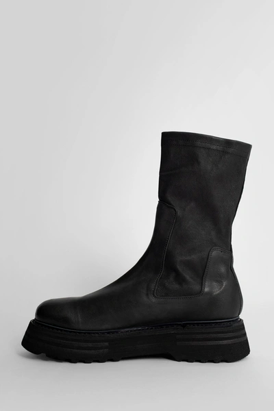 Guidi Slip-on Chunky Boots In Black