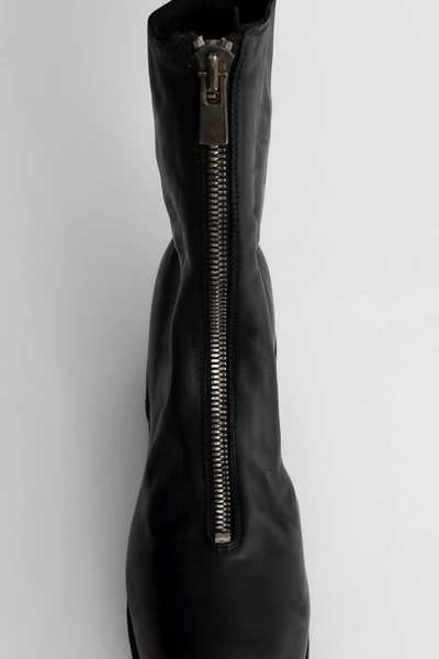 Guidi Rear-zip Horse Leather Boots In Black