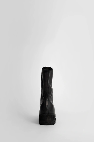 Guidi Rear-zip Horse Leather Boots In Black