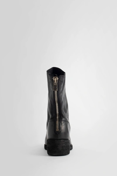 Guidi Rear-zip Horse Leather Boots In Black