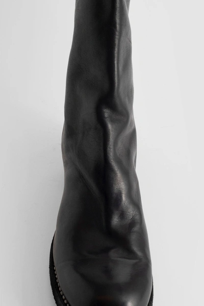 Guidi Rear-zip Horse Leather Boots In Black