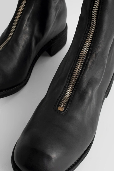 Guidi Rear-zip Horse Leather Boots In Black
