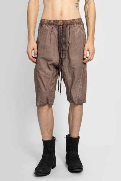 Shop Isaac Sellam Man Brown Shorts