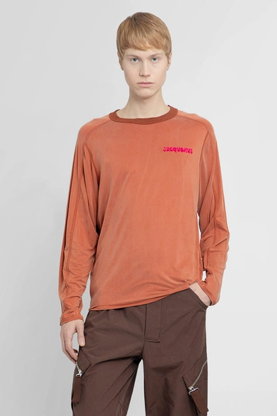 Shop Jacquemus Man Brown T-shirts