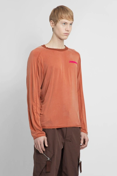 Shop Jacquemus Man Brown T-shirts