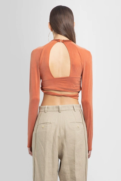 Shop Jacquemus Woman Red Tops