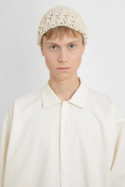 Shop Jan-jan Van Essche Man Off-white Shirts