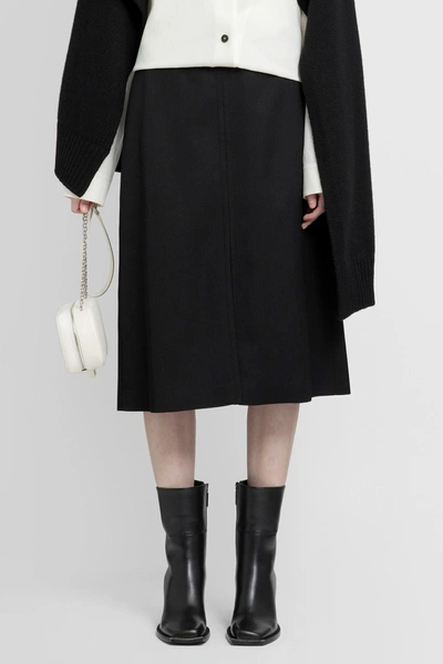 Shop Jil Sander Woman Black Skirts