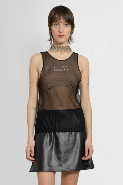 Shop Ludovic De Saint Sernin Woman Black Tank Tops