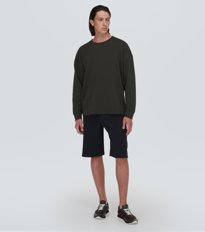 The Row Ezan Cotton Sweatshirt In Brown