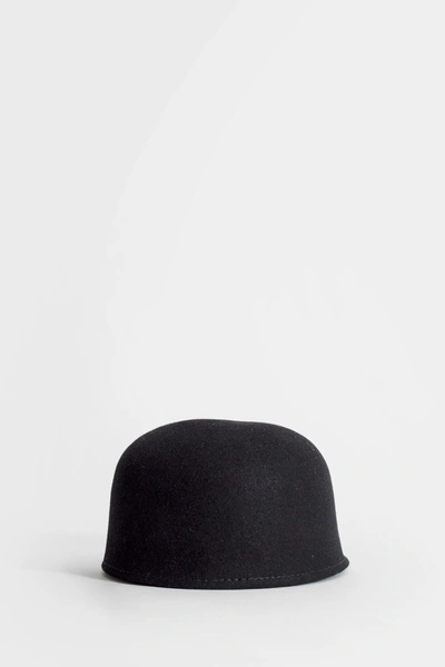 Shop Maison Michel Woman Black Hats
