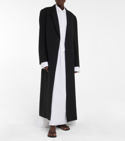 Shop The Row Cheval Wool And Mohair Coat In Black
