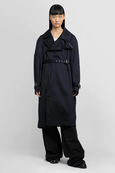 Shop Marina Yee Woman Blue Coats