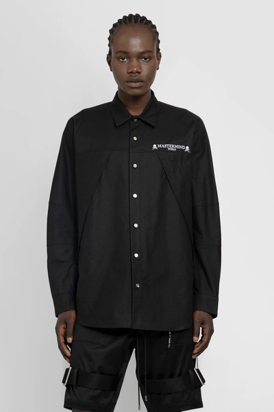 Shop Mastermind Japan Man Black Shirts