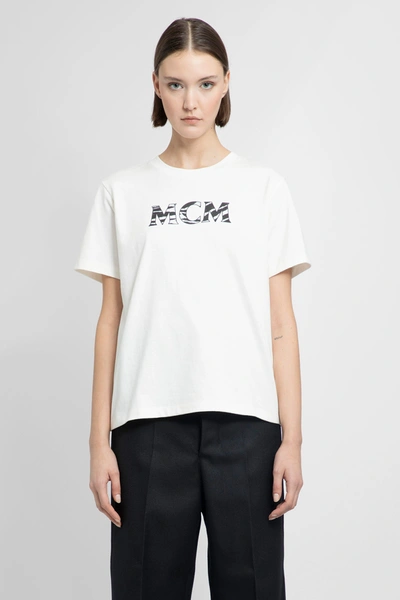 Shop Mcm Woman White T-shirts