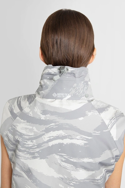 Shop Moncler Genius Woman Grey Waistcoats