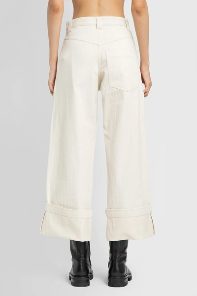 Moncler Genius 2 Moncler 1952 Oversize Folded Cuff Trousers In White