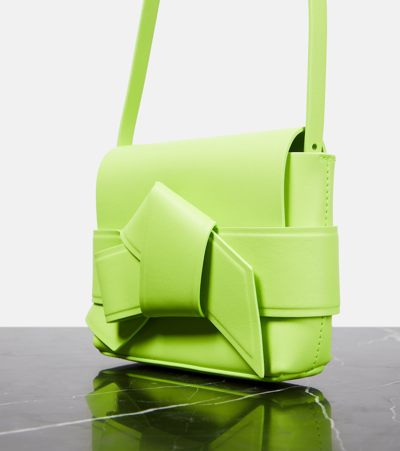 Shop Acne Studios Musubi Leather Shoulder Bag In Green