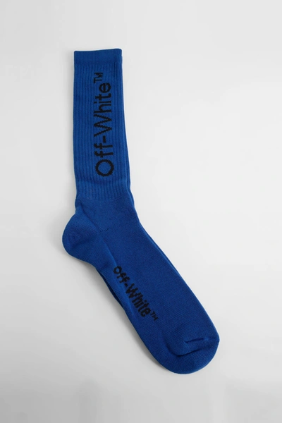 Shop Off-white Man Blue Socks