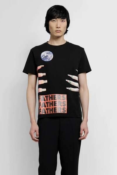 Shop Raf Simons Man Black T-shirts