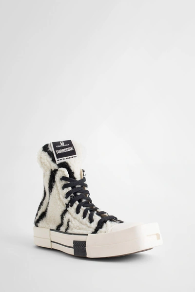 Shop Rick Owens Man Black&white Sneakers