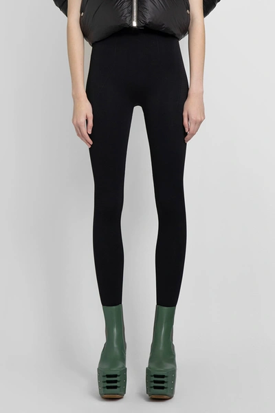 Rick Owens Black Knit Active Leggings In Black