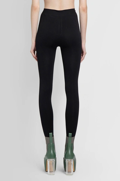 Rick Owens Black Knit Active Leggings In Black