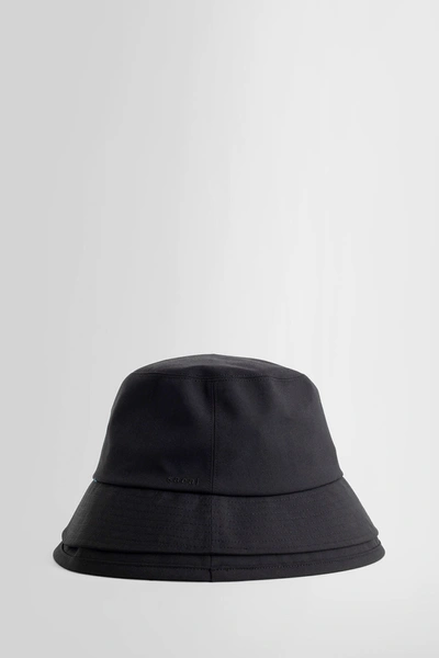 Shop Sacai Man Black Hats