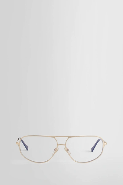 Shop Saturnino Eyewear Unisex Gold Eyewear