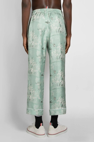 Shop Thom Browne Man Green Trousers