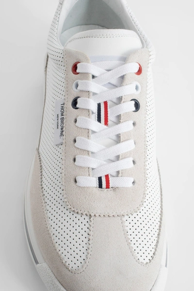 Shop Thom Browne Man White Sneakers