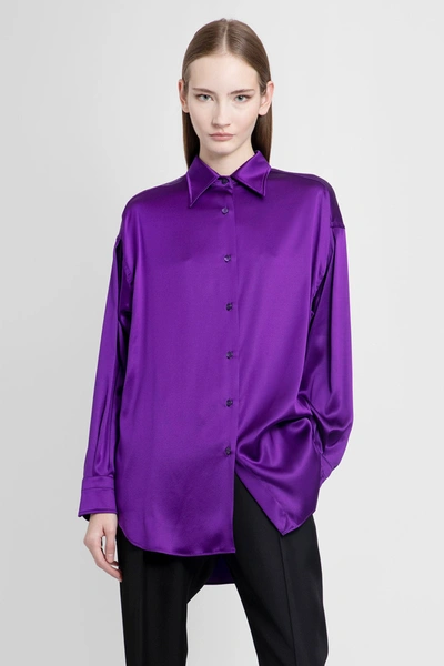 Shop Tom Ford Woman Purple Shirts