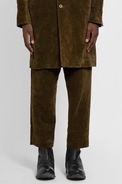 Shop Uma Wang Man Green Trousers