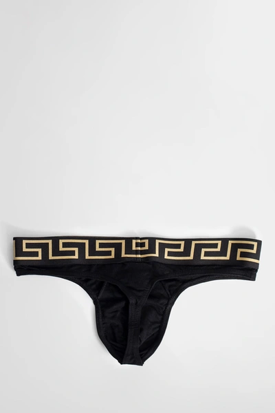 Shop Versace Man Black Underwear