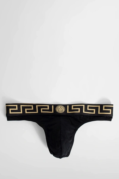 Shop Versace Man Black Underwear