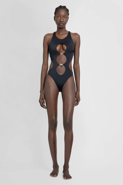 Shop Versace Woman Black Swimwear