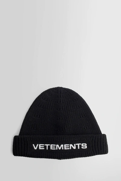 Shop Vetements Man Black Hats