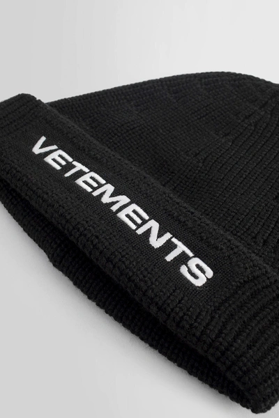 Shop Vetements Man Black Hats