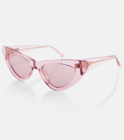 Attico X Linda Farrow Dora Sunglasses In Pink